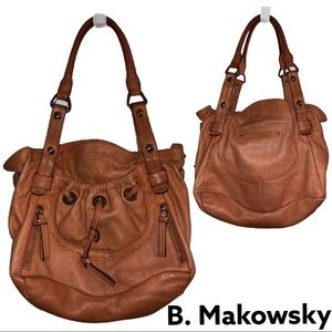 B. Makowsky Glove Leather large Hobo Bag